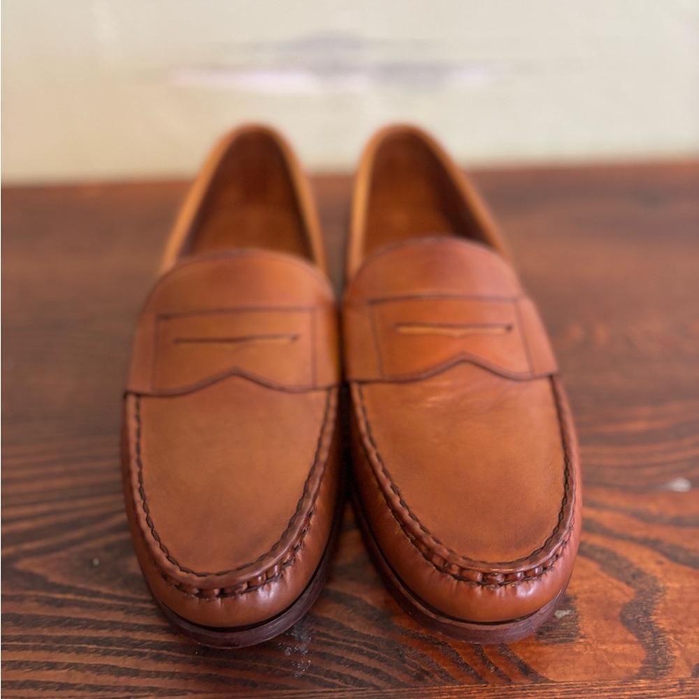 Allen Edmonds "Cavanaugh" Tan Leather Loafers 9.5 D